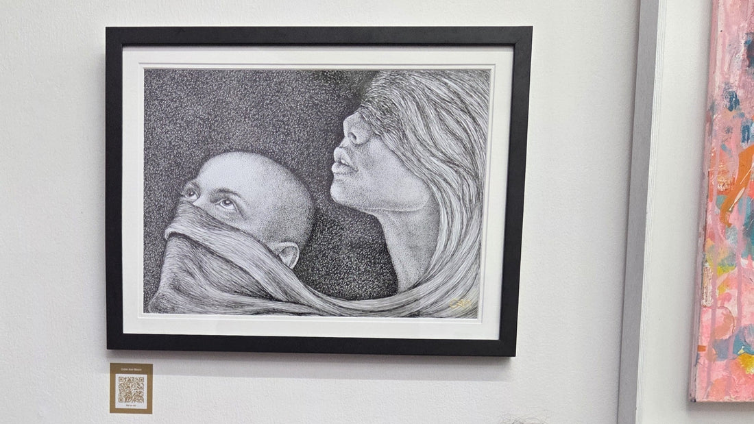 Atrtwork Veiled Communication on the gallery wall