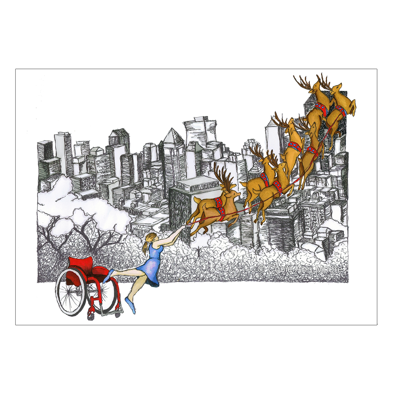 Spinal Cure Christmas Drawing
