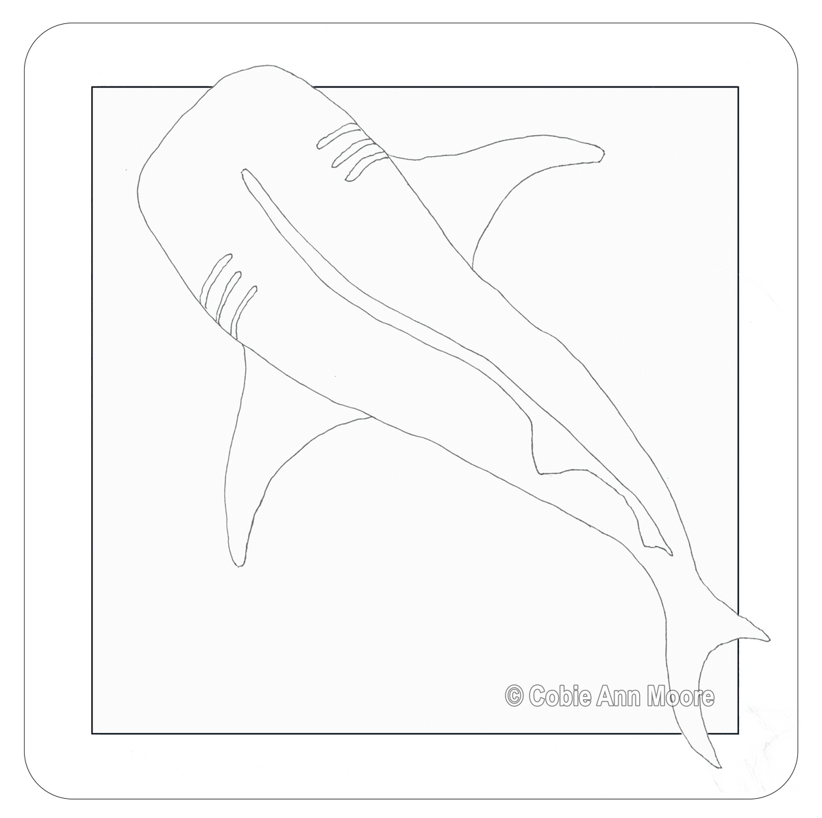 Whale Shark (Colour-In)