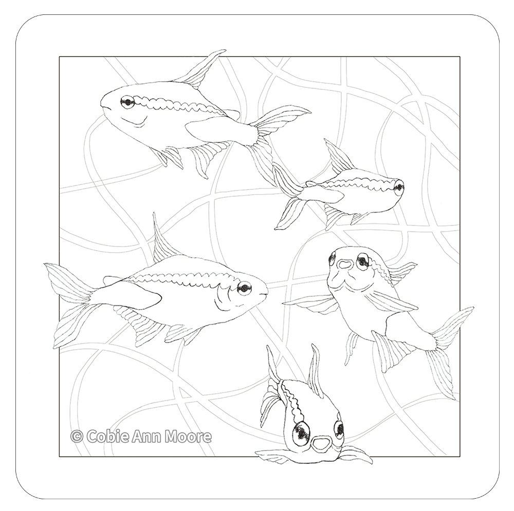 Neon Tetras (Colour-In)