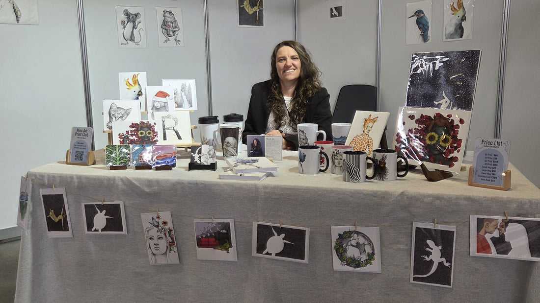 Showcasing my art at the Sydney Disability Expo