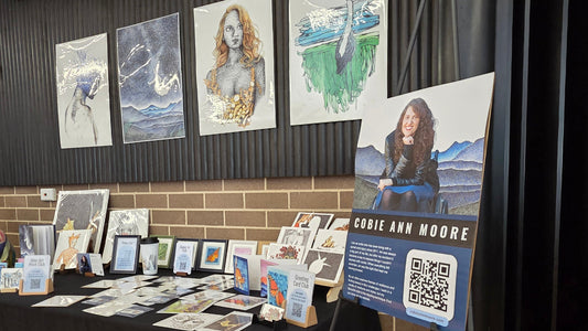 Showcasing my art at the Building Bridges Networking Event