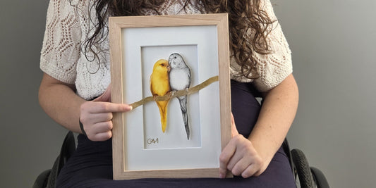 My Yellow Budgie Artwork