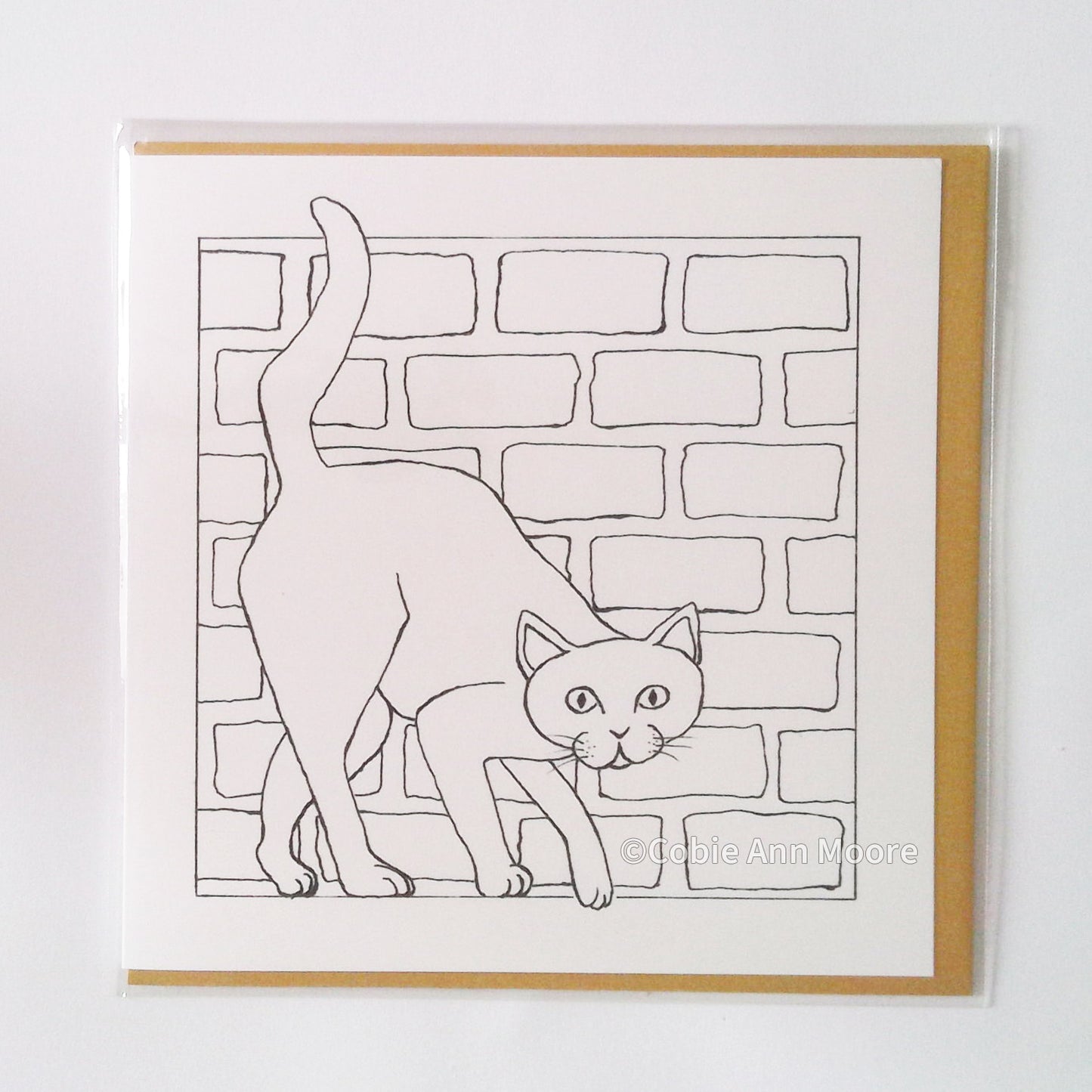 Curious Cat (Colour-In)