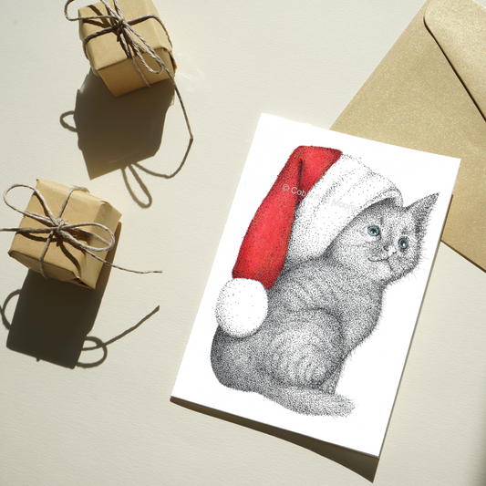 Kitten Christmas Card