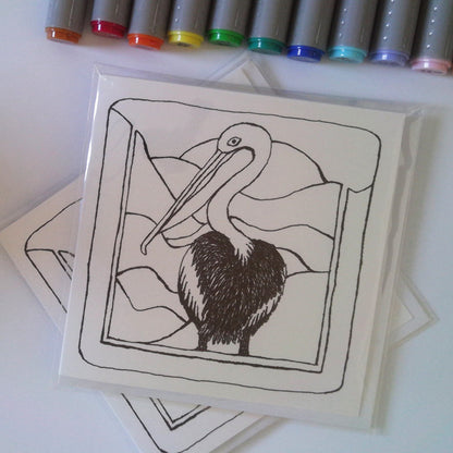 Pelican (Colour-In)