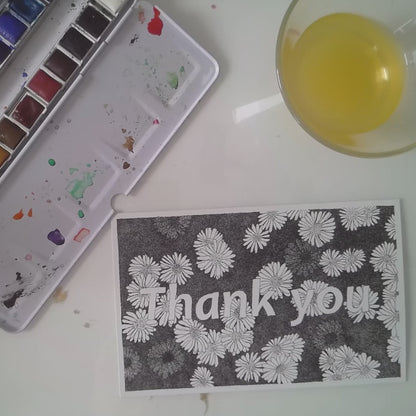 Colour-In Thank You Card